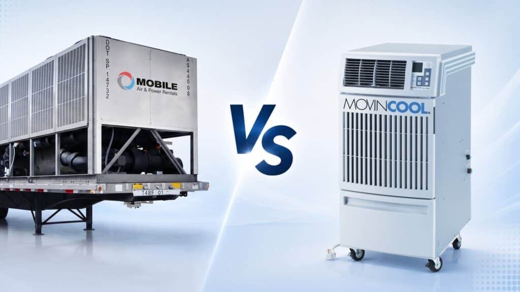 chiller rentals vs. portable ac units