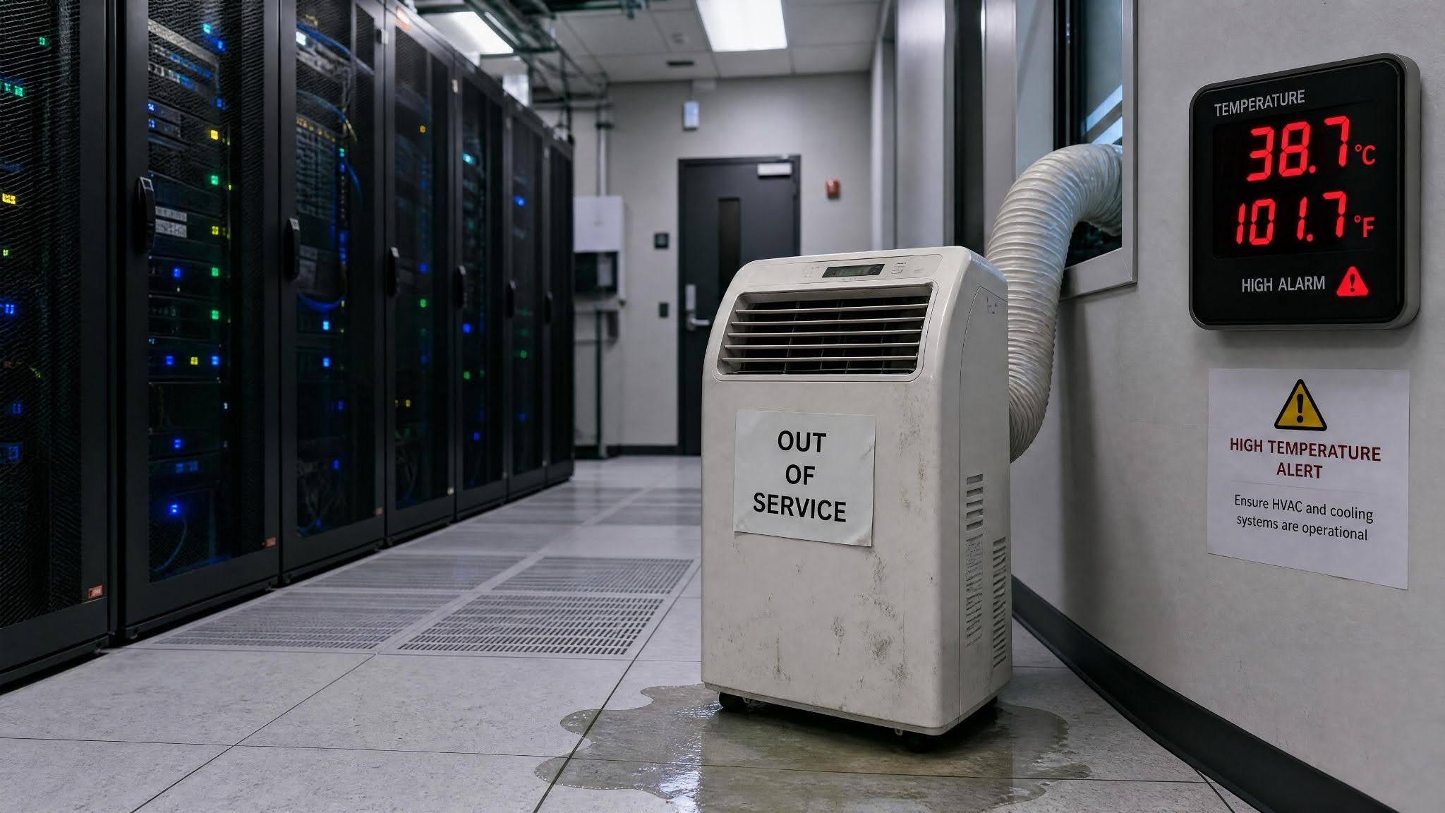 what causes temporary cooling emergencies in commercial buildings